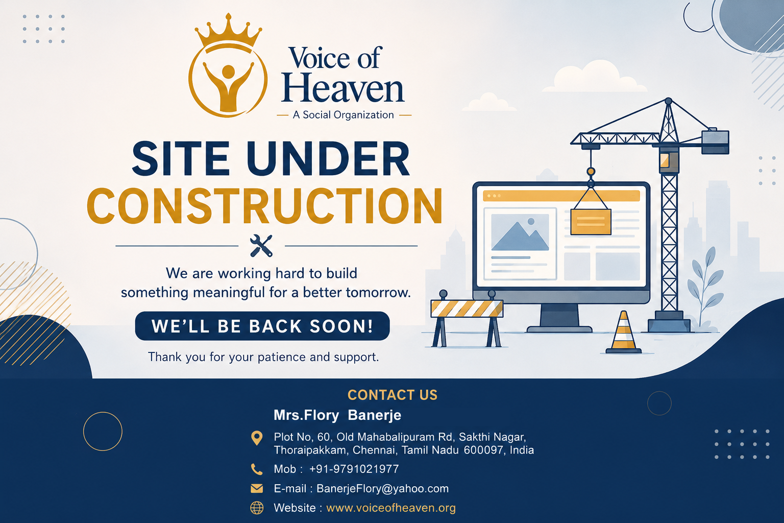 Voice of Heaven – Site Under Construction